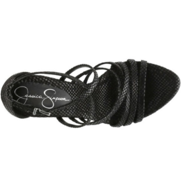 NIB Jessica Simpson Zelta Black Strappy Sandals - Picture 5 of 12
